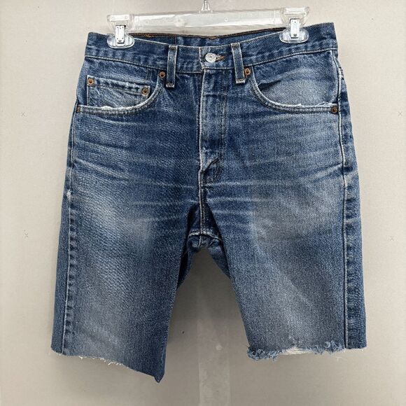VTG Y2K Levi's 517 Cut Off Jean Shorts Mens Size 30 USA Distressed Thrashed 2002 - Picture 1 of 5